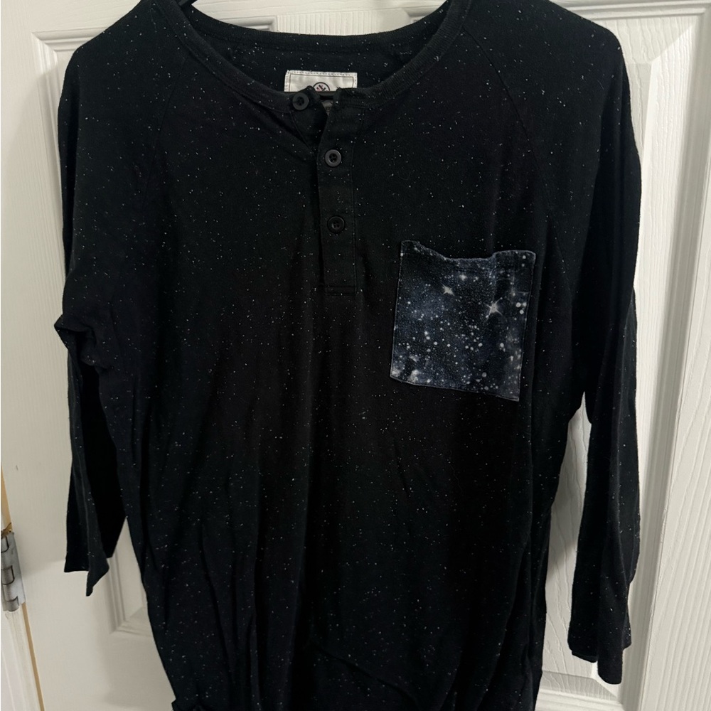 On the Byas Black Shirt with White Speckles